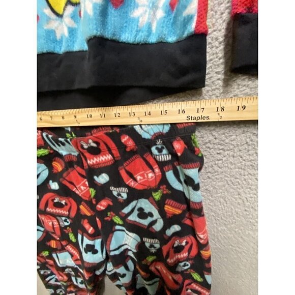 Woman’s L Mickey Minnie Mouse Pajama Set Fleece - Picture 9 of 9